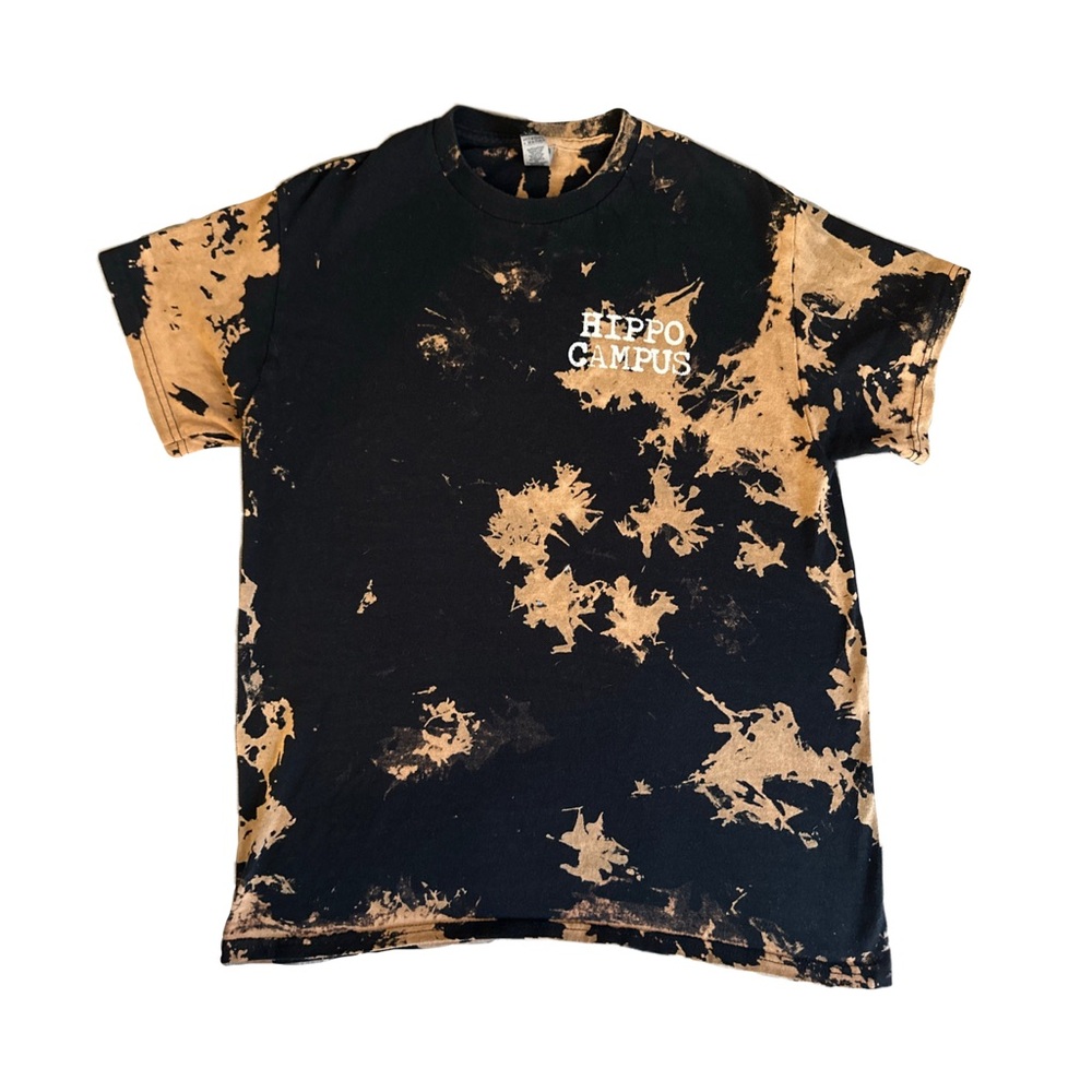 Authentic Tour Shirt - Hippo Campus Wasteland Bleach Wash Tee Size M